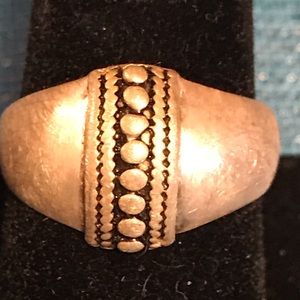 Sterling brushed silver ring.